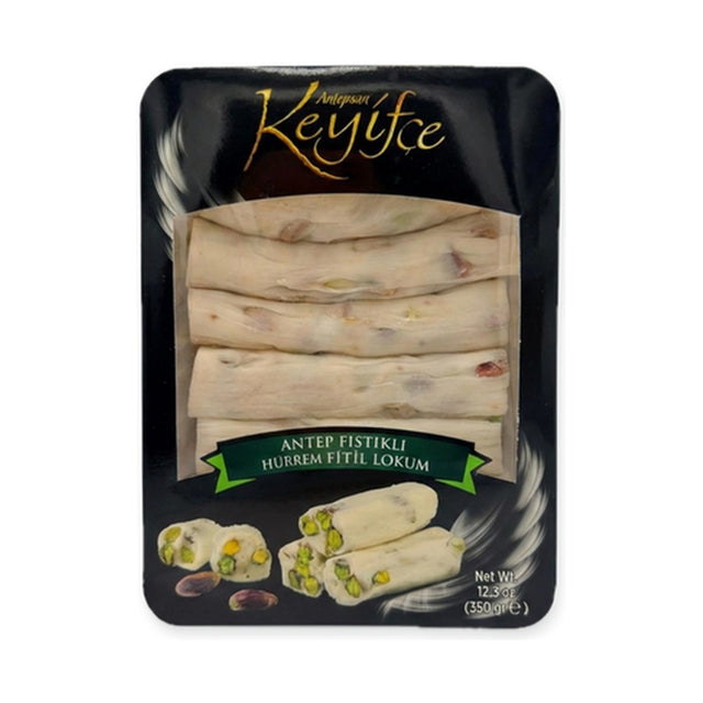 Antepsan Keyifce Hurrem Fitil Lokum with Pistachio, 12.3 oz (350 g)