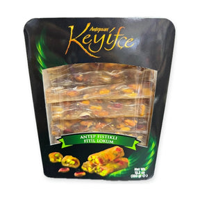 Antepsan Keyifce pistachio fitil lokum (Turkish delight rolls), 350 g
