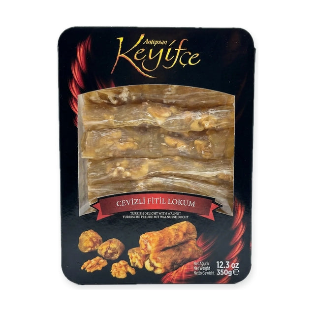 Antepsan Keyifce walnut fitil lokum (Turkish delight rolls), 350 g