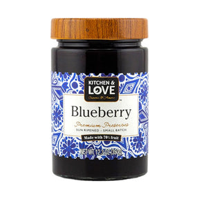 Kitchen & Love Blueberry Preserves 348 g - front of pack