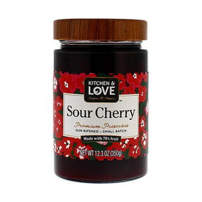 Kitchen & Love Sour Cherry Preserves 348 g - front of pack