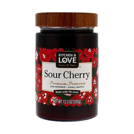 Kitchen & Love Sour Cherry Preserves 348 g - front of pack