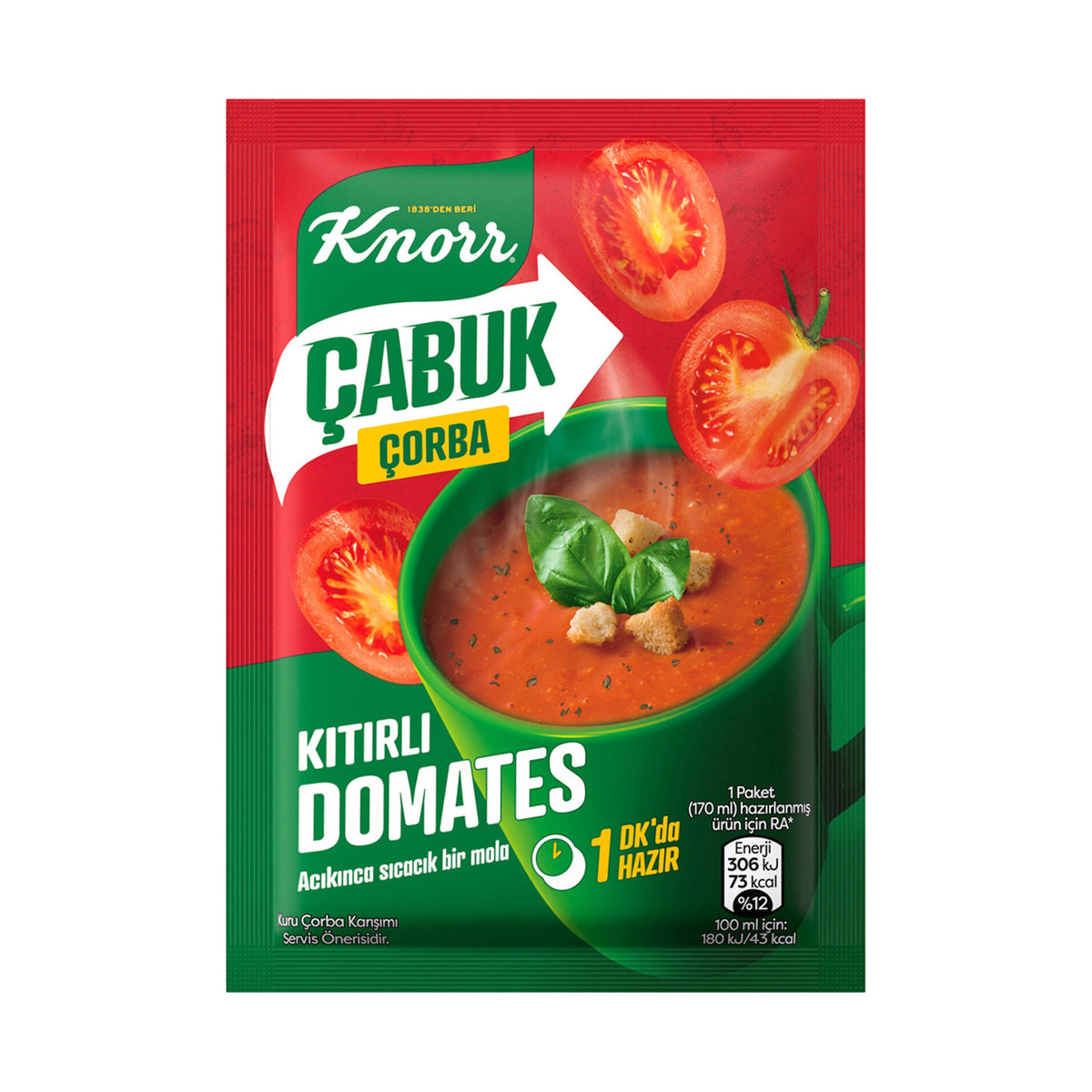 Knorr Hot Tomato Soup (Cabuk) 22 g - front of pack