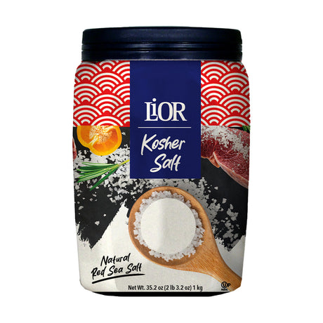 LiOR Coarse sea salt, chef's jar, 2.2 lb