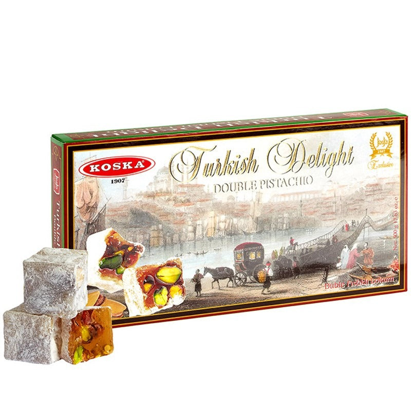 Koska 1907 Turkish Delight Double Pistachio 400 g, front of pack