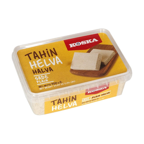 Koska Tahin Helva plain tahini halva, 700 g plastic tub