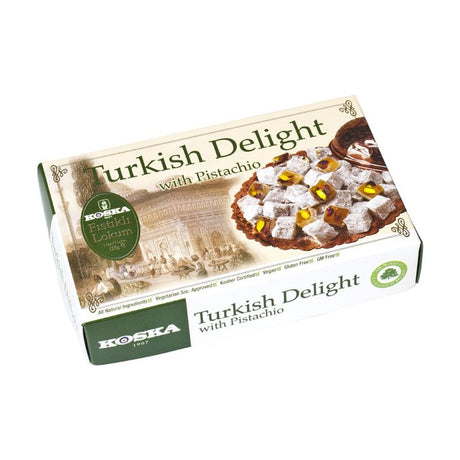 Koska Turkish Delight with pistachio (Antep Fistikli Lokum), 125 g box