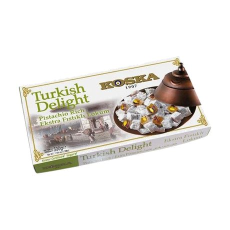 Koska Turkish Delight, Rich Pistachio (Ekstra Fıstıklı Lokum), 500 g box