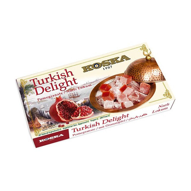 Koska Turkish Delight with pomegranate (Narli Lokum), 500 g box