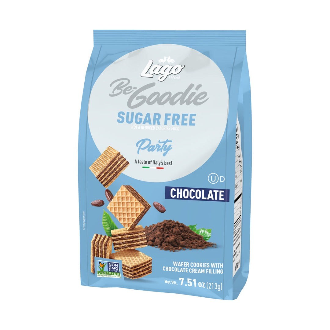 Lago Party Sugar-Free Wafers - Chocolate 213 g - front of pack