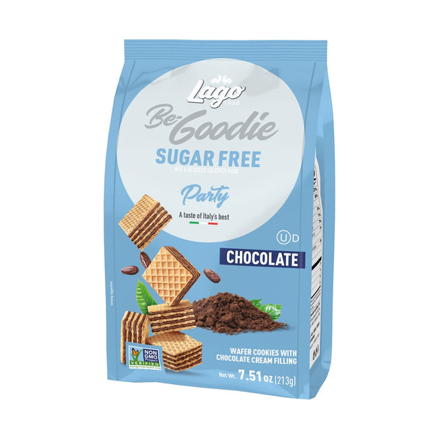 Lago Party Sugar-Free Wafers - Chocolate 213 g - front of pack