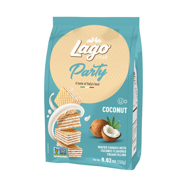 Lago Party Wafers - Coconut 250 g - front of pack