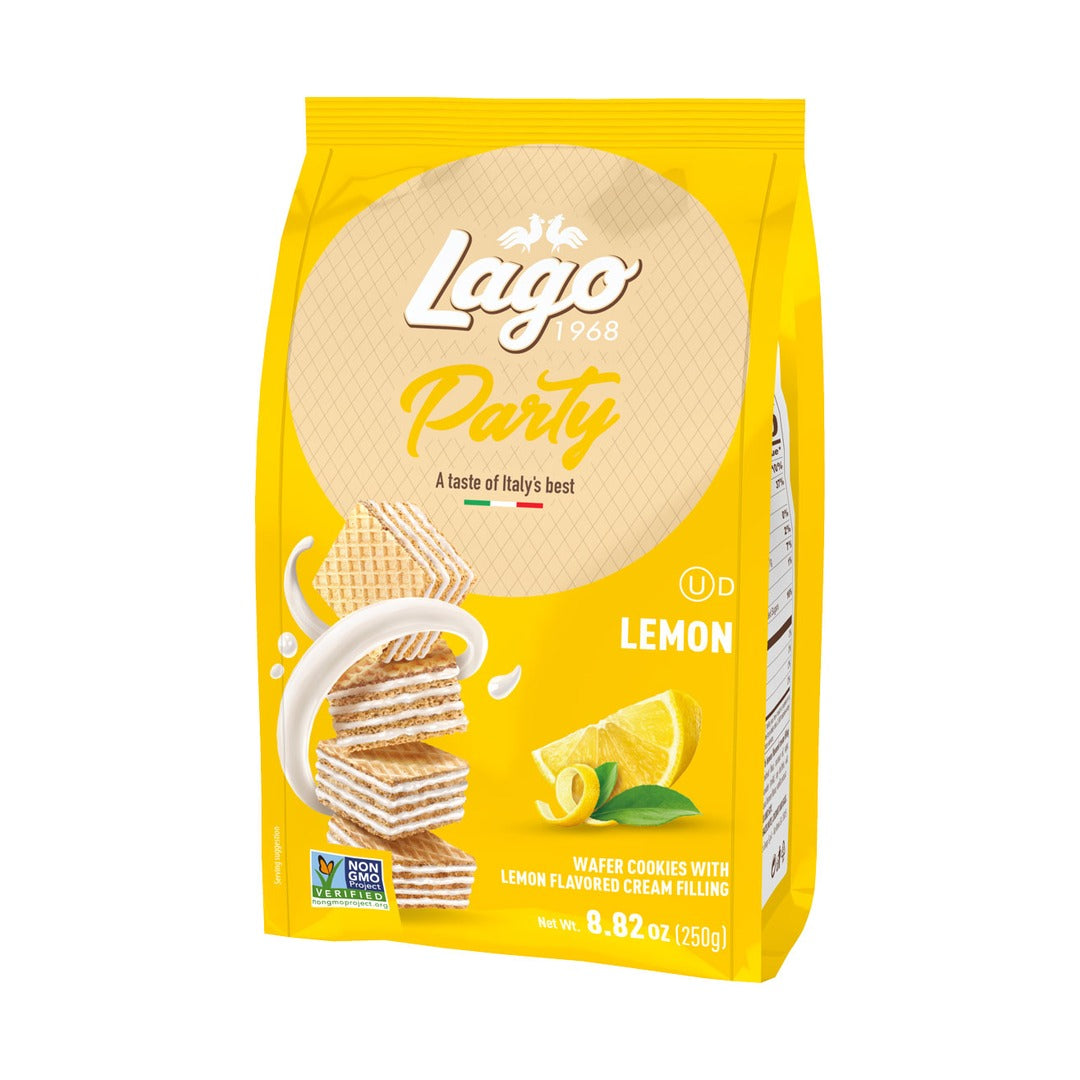 Lago Party Wafers - Lemon 250 g - front of pack