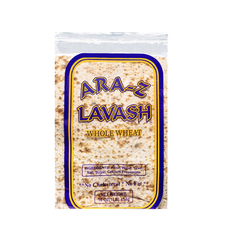 Ara-Z Whole wheat lavash wrap bread, 16 oz