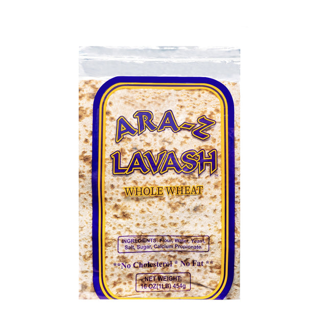 Ara-Z Whole wheat lavash wrap bread, 16 oz
