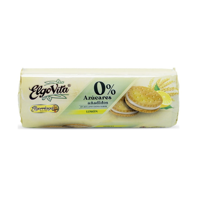 Lemon Sandwich Biscuits No-Sugar Added 180 g - front of pack