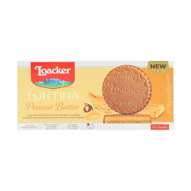 Loacker Gran Pasticceria Tortina Peanut Butter 125 g - front of pack