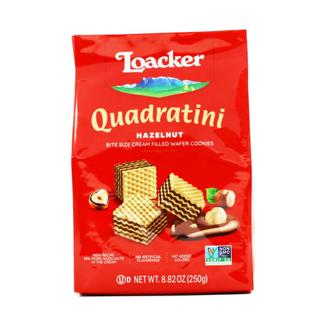 Loacker Quadratini Hazelnut 250 g - front of pack