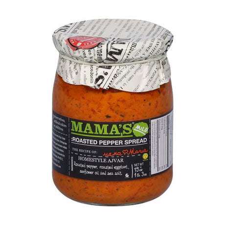 Mama's Roasted Pepper Spread, Homestyle Ajvar, Mild, 19 oz