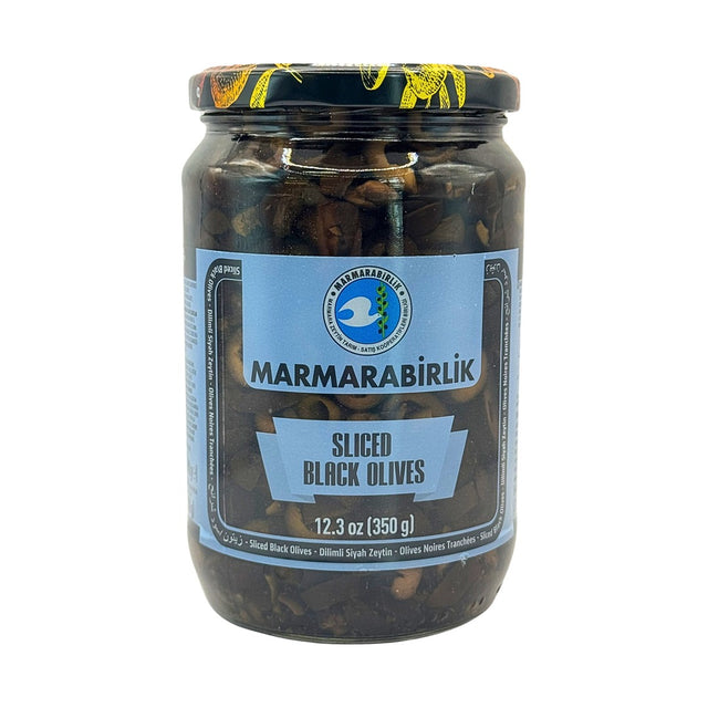 Marmarabirlik Black Olives Sliced 350 g - front of pack