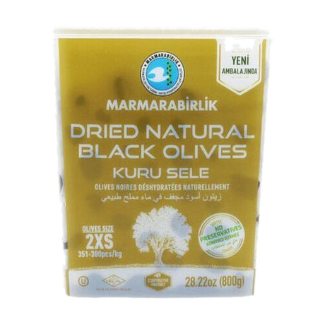 Marmarabirlik Dried Natural Black Olives 2XS, 800 g