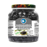 Marmarabirlik Gemlik Black Olives with Oil M-S 1 kg - front of pack