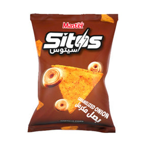 Master Chips Caramelized Onion Tortilla Chips 80 g - front of pack