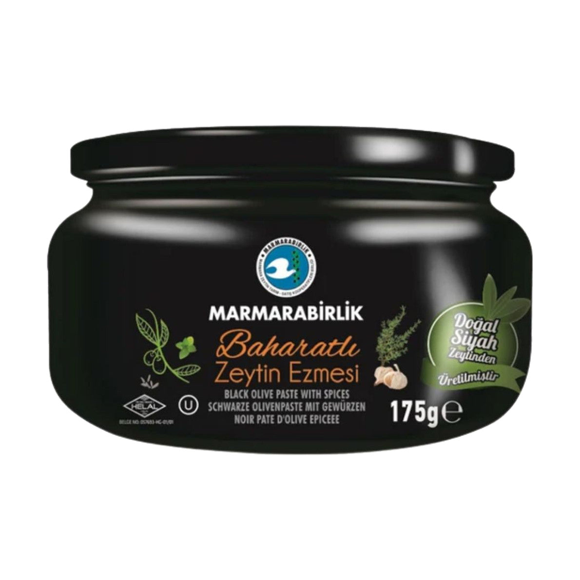 Marmarabirlik Black Olive Paste Spicy 175 g