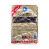 Marmarabirlik Mega natural black olives, XL 201-230 per kg, 500 g vacuum pack