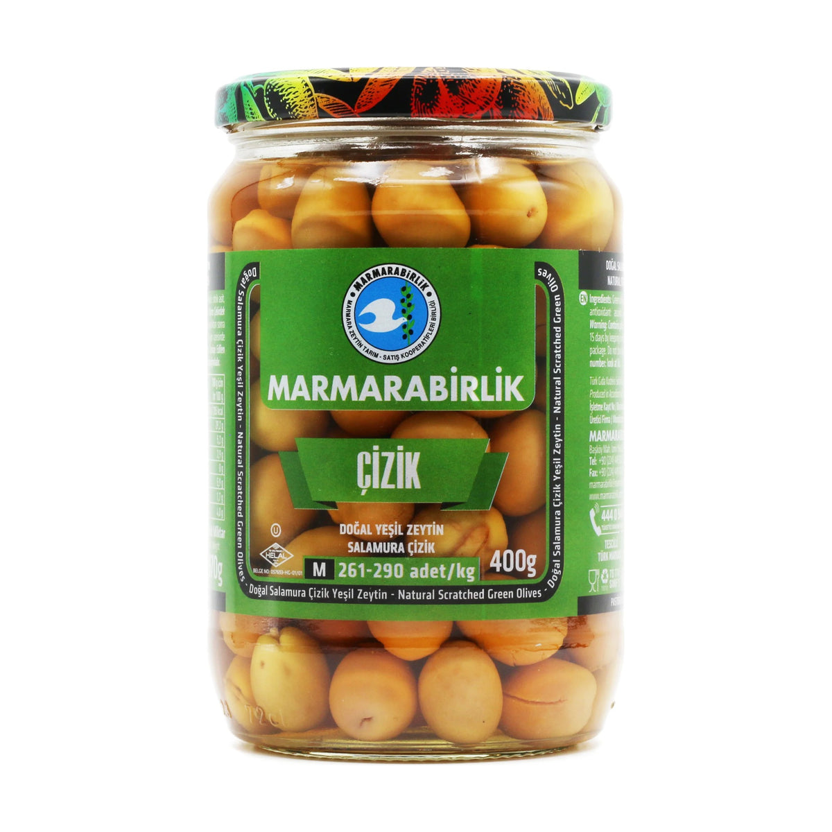 Marmarabirlik Green Olives M Scratched (261-290) 400 g
