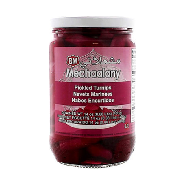 Mechaalany Pickled Sliced Turnips Drained, Net 595 g - front of pack