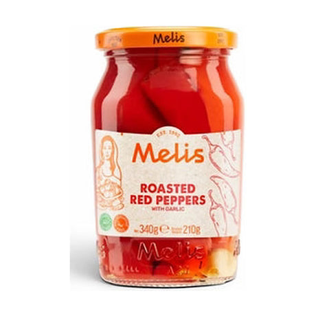 Melis Roasted Red Peppers with Garlic 340 g