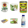 Meze Dairy Box: Labneh, Feta, Hummus, Olives and Grape Leaves: Karoun Tzatziki Labne 454 g, Baraka Feta Cheese 500 g, Ziyad Hummus, Premium 14 oz, Cebel Pickled Green Olives 200 g, Tamek Stuffed Grape Leaves 400 g, Merve Turkish Style Yogurt Drink 473 ml