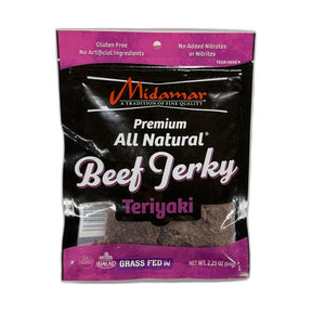 Midamar Halal Premium Teriyaki Flavored Beef Jerky 64 g - front of pack