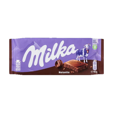 Milka 100% Alpine Milk Noisette Chocolate, 90 g