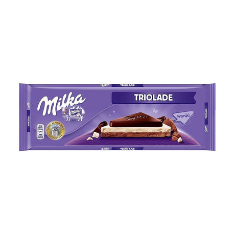 Milka Triolade Milk and White Chocolate, 280 g