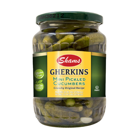 Shams Mini Gherkin Pickles 24 fl oz