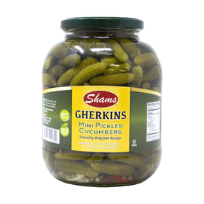 Shams Mini Gherkin Pickles Large 46.3 fl oz