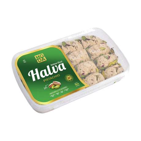 Moda Halva, Pistachio, Baklava Sliced, 16 oz / 454 g