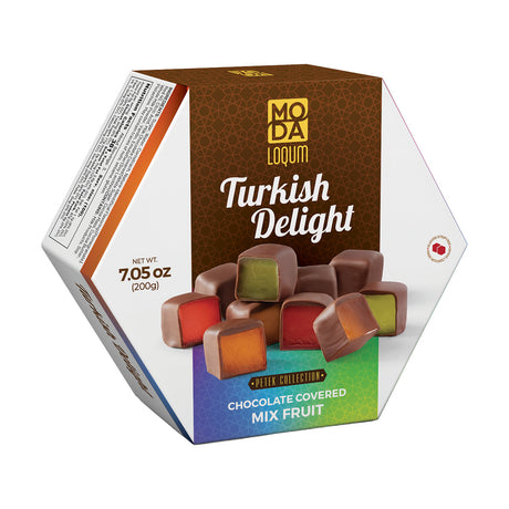 Moda Loqum, Petek, Chocolate Covered Mix Fruit, 7.05 oz / 200 g