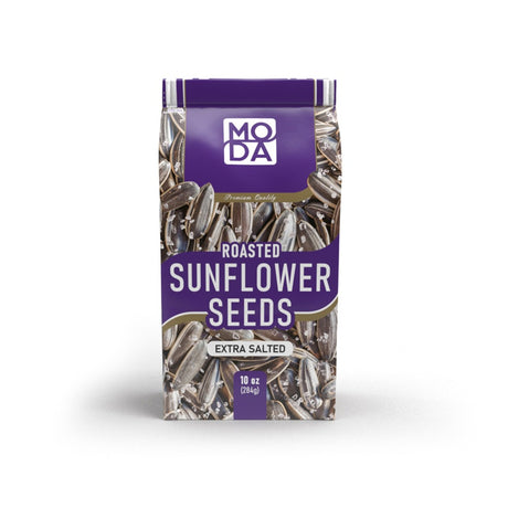 Moda Roasted Sunflower Seeds, Extra Salted, 10 oz pack