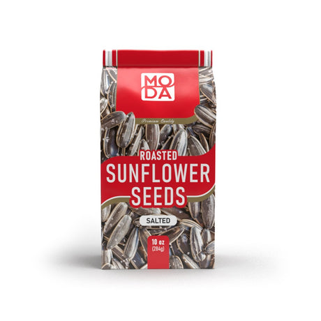 Moda Roasted Sunflower Seeds, Salted, 10 oz pack