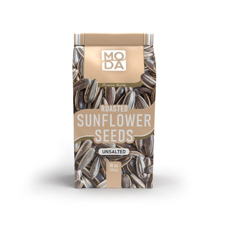 Moda Roasted Sunflower Seeds, Unsalted, 10 oz pack