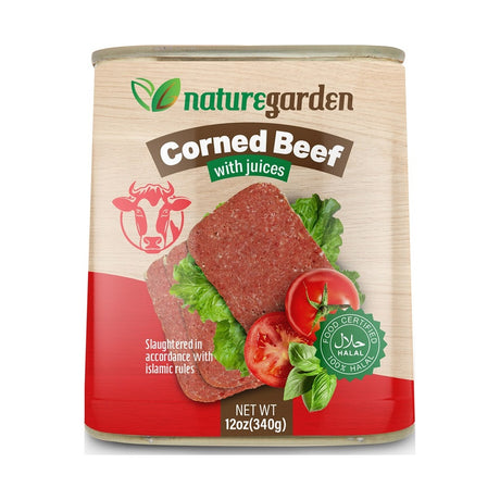 Nature Garden Corned Beef 340 g - front of pack