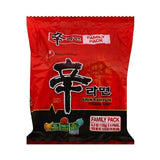 Nongshim Noodle Soup, Shin Ramyun, Gourmet Spicy, Family Pack, 4 Each
