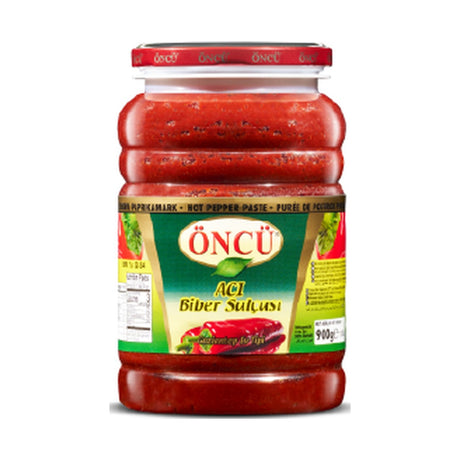 Öncü hot pepper paste (acı biber salçası), 900 g jar