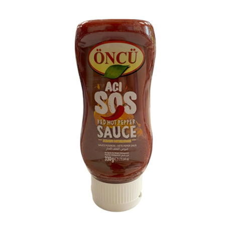 Öncü Acı Sos red hot pepper sauce, 330 g bottle