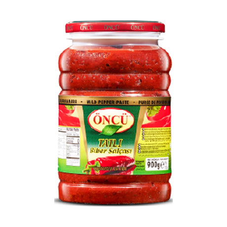 Öncü mild pepper paste (tatlı biber salçası), 900 g jar