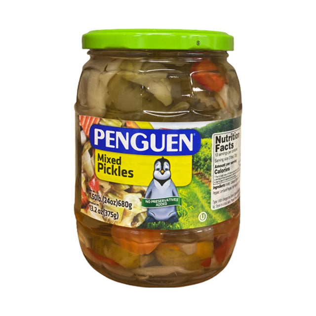 Penguen Mix Pickles 680 g - front of pack