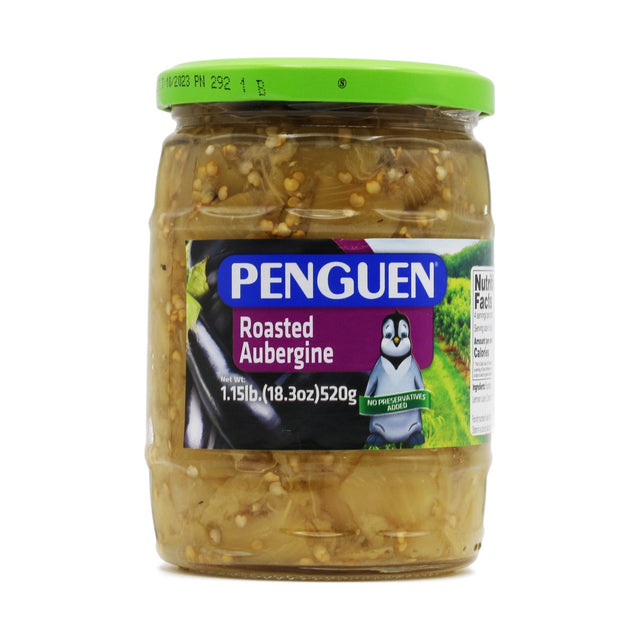 Penguen Roasted Eggplant Aubergine 520 g - front of pack